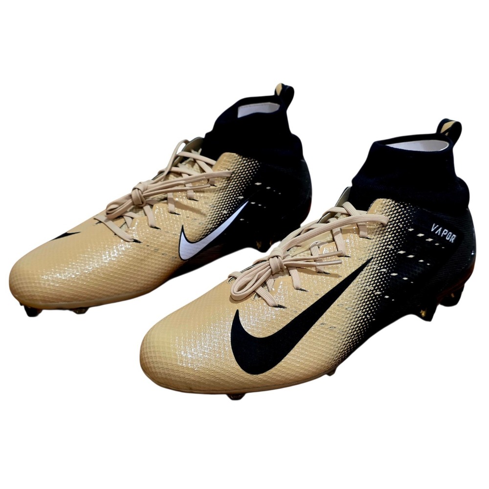 Nike Vapor Untouchable Pro 3 Football Cleats Black Gold Mens 16 AO3021-002 NWB